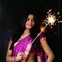 Aravaan Heroine Dhansika in saree - Stills